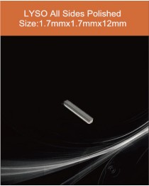 LYSO Ce scintilltion crystal, Cerium doped Lutetium Yttrium Silicate scintillation crystal, LYSO Ce scintillator crystal, 1.7x1.7x12mm